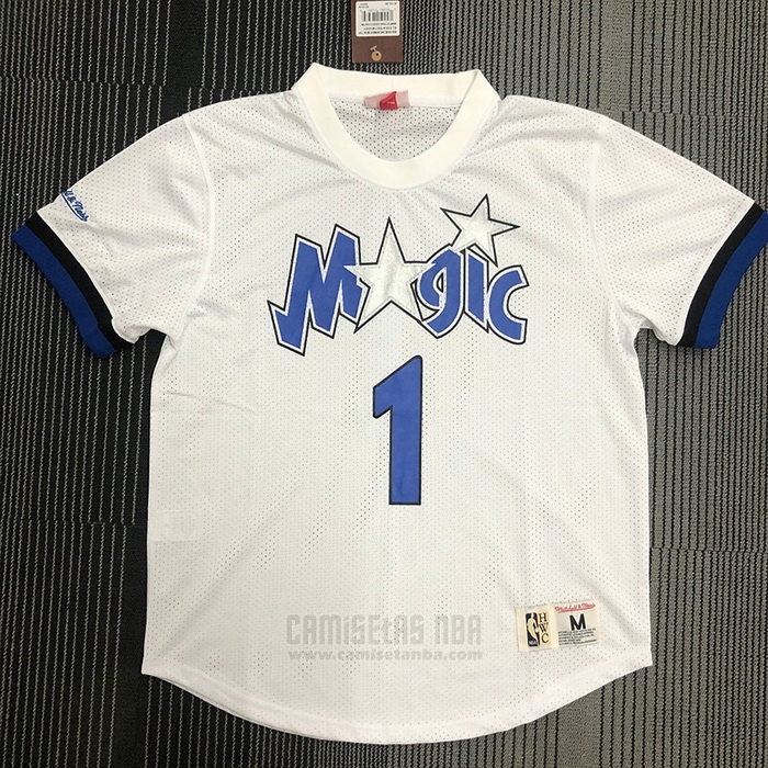 Camiseta Manga Corta Orlando Magic Tracy McGrady #1 Blanco